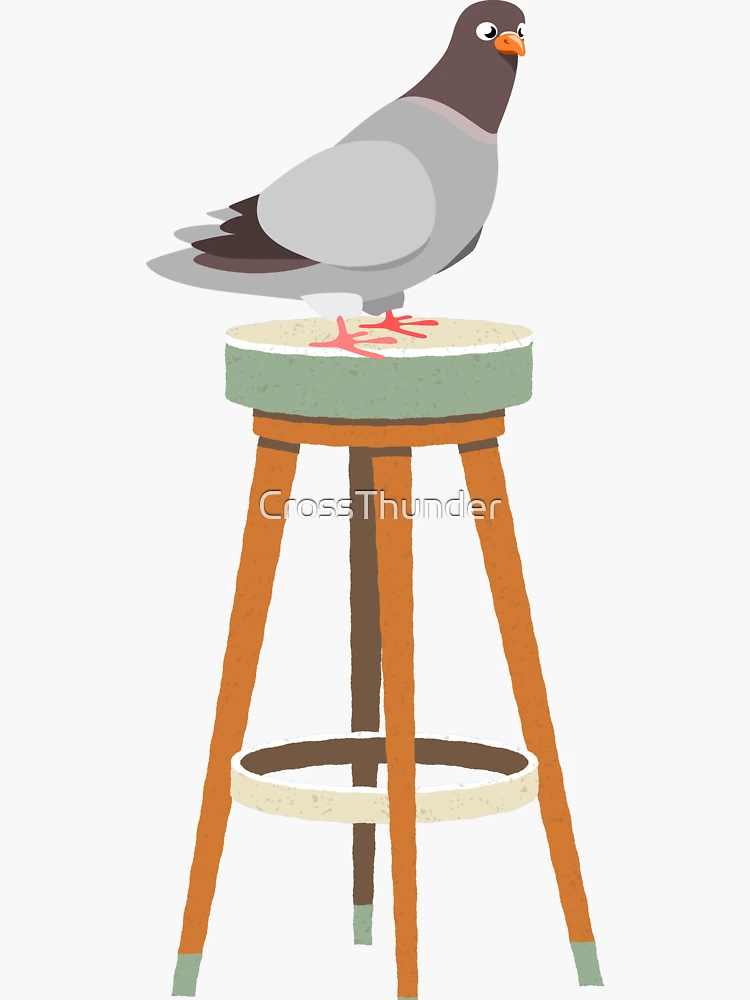 Funky Little Pigeon Sticker for Sale by sillysellsstuff