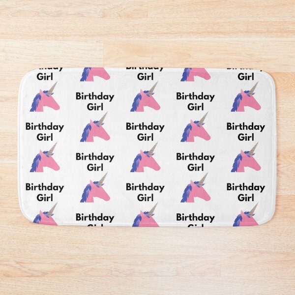 Item preview, Birthday Girl Unicorn Pink and Blue designed and sold by JRice66.