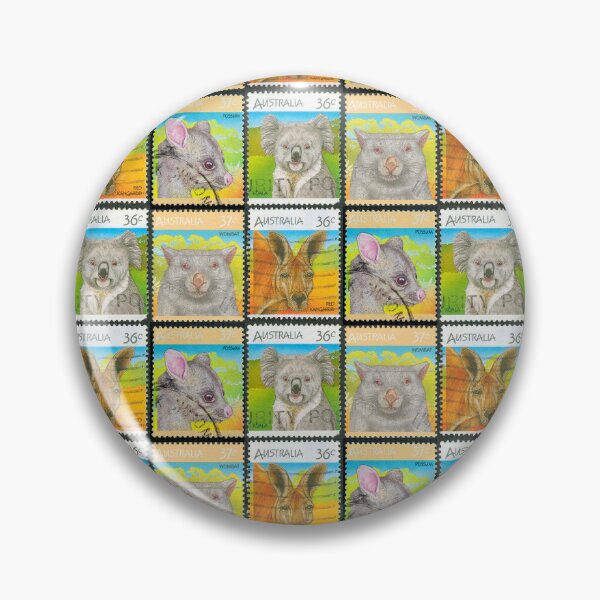Item preview, Australian 36c Animal Stamp Set - Red  Kangaroo, Possum, Koala, Wombat designed and sold by 2AGoodHome.