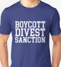 Boycott Divest Sanction Unisex T-Shirt