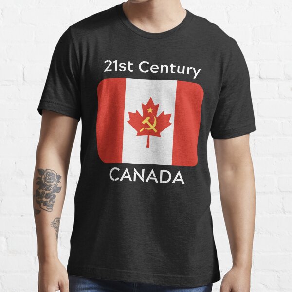 21st Century Canada Anti Trudeau USSR Mashup with Soviet Hammer and Sickle Essential T-Shirt