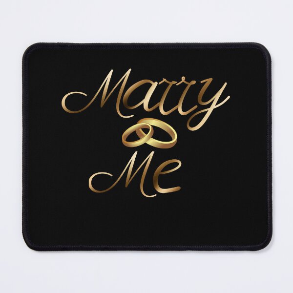 Item preview, Marry Me-Black Background designed and sold by Trendi61.