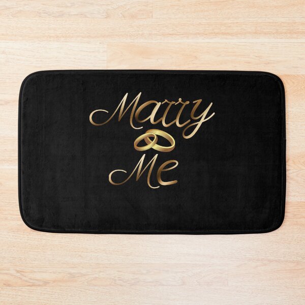 Item preview, Marry Me-Black Background  designed and sold by Trendi61.