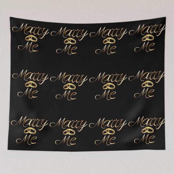 Item preview, Marry Me-Black Background  designed and sold by Trendi61.