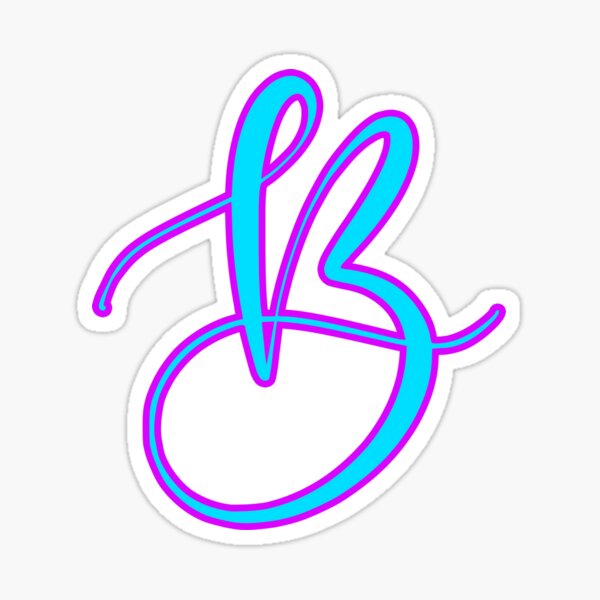 "Graffiti Letter B" Sticker For Sale By Wiskcie | Redbubble