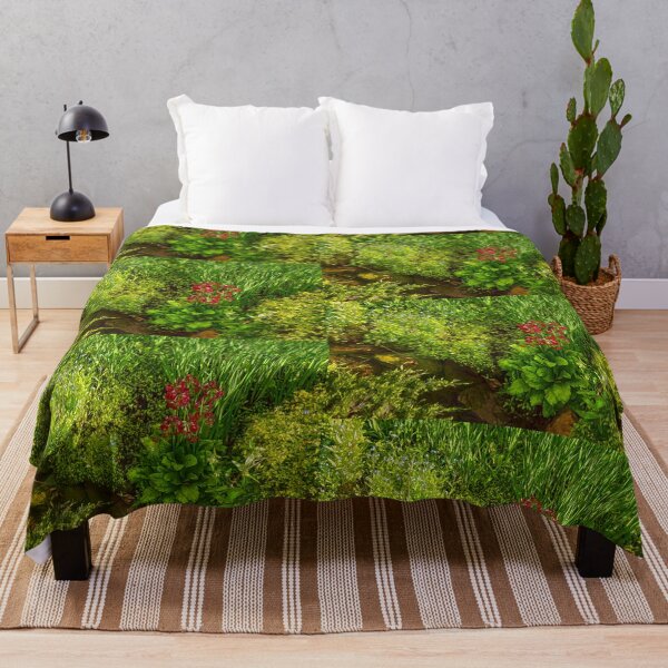 Item preview, Impressions of Gardens - a Miniature Spring Creek with a Red Primrose designed and sold by Georgia Mizuleva.