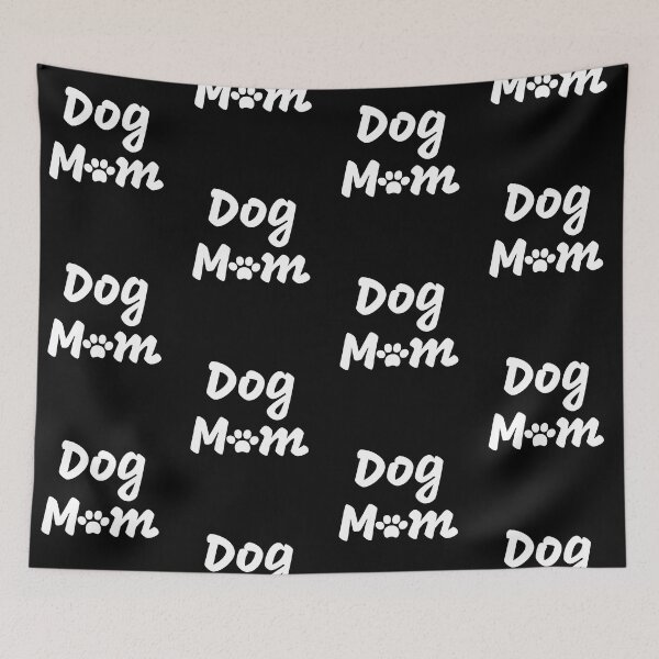 Item preview, Dog Mom, Pawprint, white text designed and sold by JRice66.