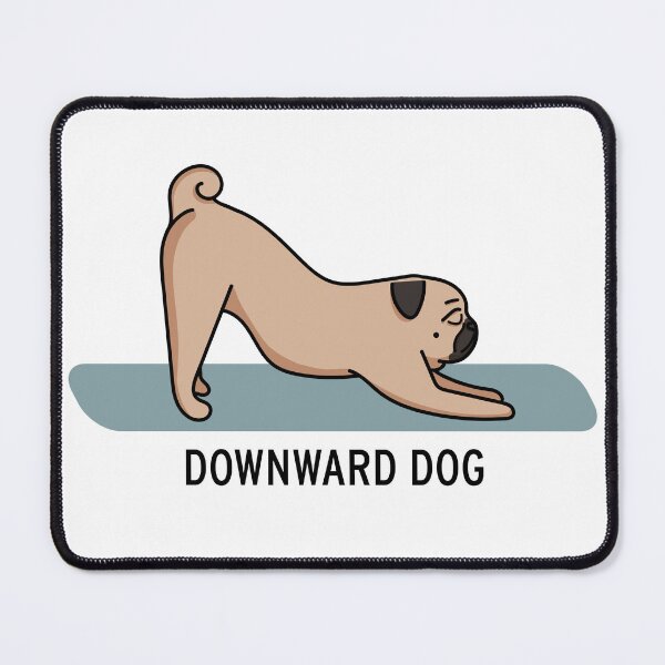 Item preview, A Pugs Guide to Yoga - Downward Dog designed and sold by FabiolaSantos.
