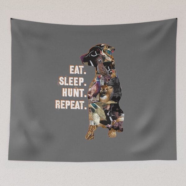 Item preview, Labrador Retriever Hunting Collage with Duck Hunting, Quail Hunting, Pheasant Hunting, Deer Hunting designed and sold by LifeCrush.