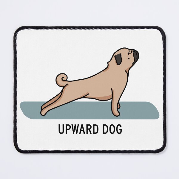 Item preview, A Pugs Guide to Yoga - Upward Dog designed and sold by FabiolaSantos.