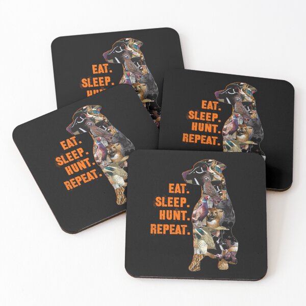 Item preview, Labrador Retriever Eat Sleep Hunt Repeat Collage with Duck Hunting, Quail Hunting, Pheasant Hunting, Deer Hunting designed and sold by LifeCrush.