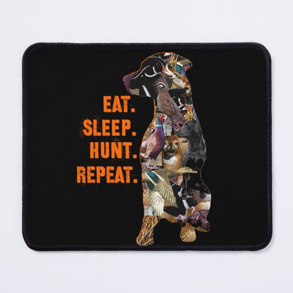 Item preview, Labrador Retriever Eat Sleep Hunt Repeat Collage with Duck Hunting, Quail Hunting, Pheasant Hunting, Deer Hunting designed and sold by LifeCrush.