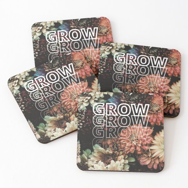 Item preview, GROW (above) - Fall Vibe Flowers, Autumn Aesthetic, Floral Background designed and sold by AliceSLee.