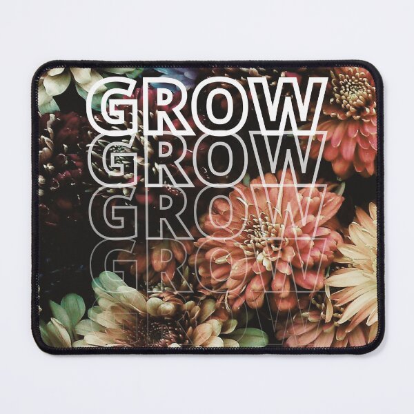 Item preview, GROW (above) - Fall Vibe Flowers, Autumn Aesthetic, Floral Background designed and sold by AliceSLee.