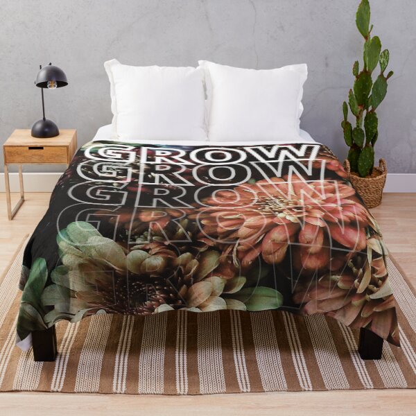 Item preview, GROW (above) - Fall Vibe Flowers, Autumn Aesthetic, Floral Background designed and sold by AliceSLee.