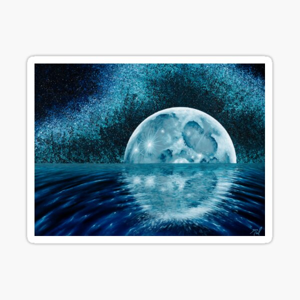 Vista previa del artículo con la obra «espejo lunar», diseñado y vendido por MalMakes.