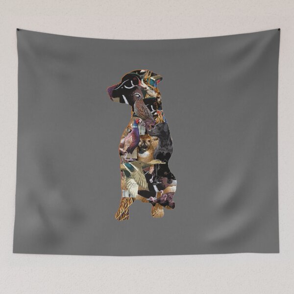 Item preview, Labrador Retriever Wildlife Hunting Collage with Duck Hunting, Quail Hunting, Pheasant Hunting, Deer Hunting designed and sold by LifeCrush.