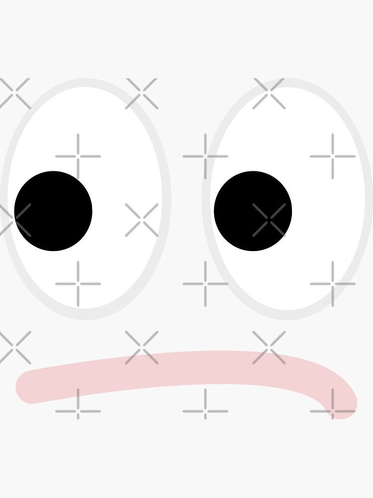 "Disappointed Face Nude Lips Side Eye Meme" Sticker for Sale by