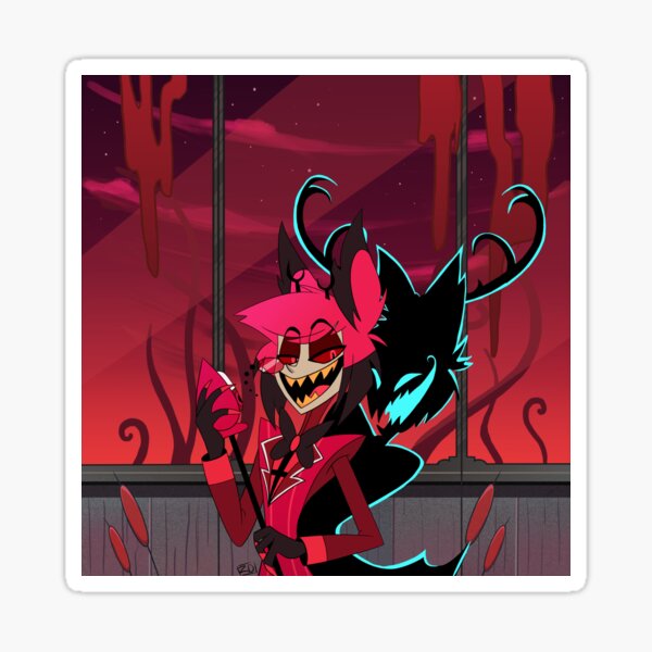 Alastor And His Shadow Sticker For Sale By Zelig Damon Redbubble