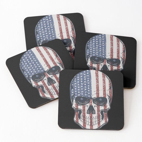 Item preview, American skull, USA flag designed and sold by Disturbed-Mind.