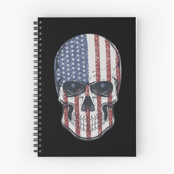 Item preview, American skull, USA flag designed and sold by Disturbed-Mind.