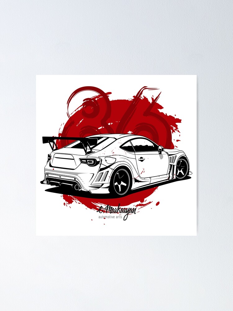 TOYOTA GT86 Photo Picture Poster Print Art A0 A1 A2 A3 A4 CAR POSTER AA537 