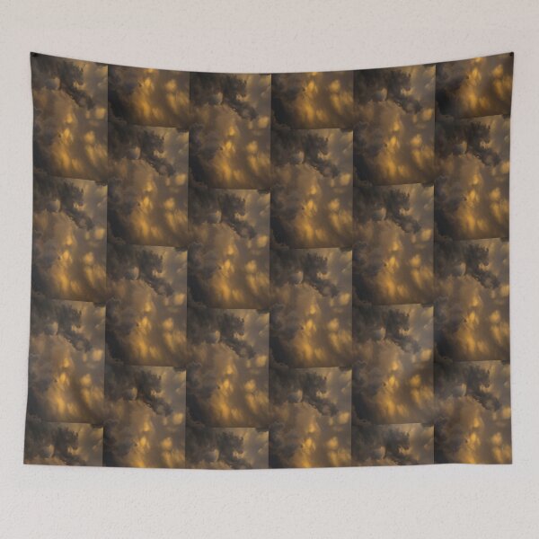 Item preview, Storm Clouds Sunset - Ominous Grays and Yellows - a Vertical View designed and sold by Georgia Mizuleva.