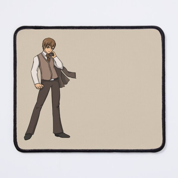 Item preview, Hot young man in anime style and brown suit designed and sold by HeatherPhn.