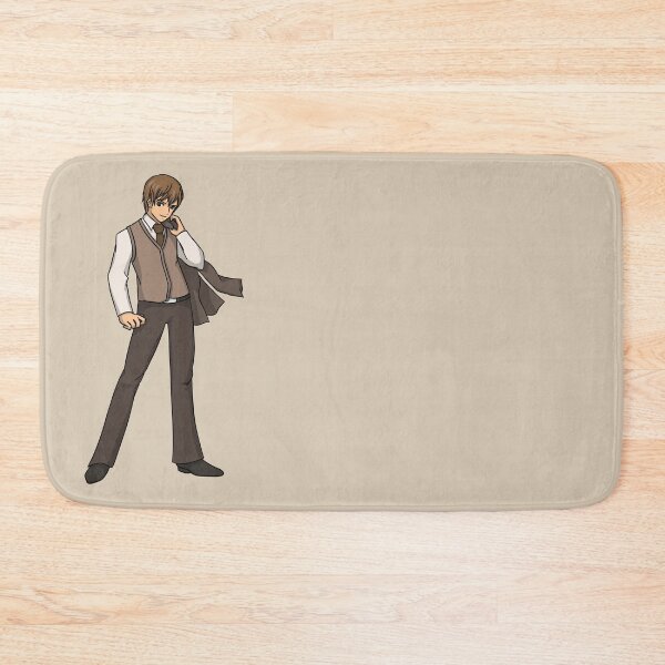 Item preview, Hot young man in anime style and brown suit designed and sold by HeatherPhn.