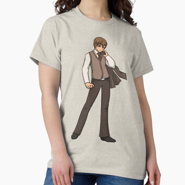 Item preview, Hot jeune homme dans un style anime et costume marron designed and sold by HeatherPhn.