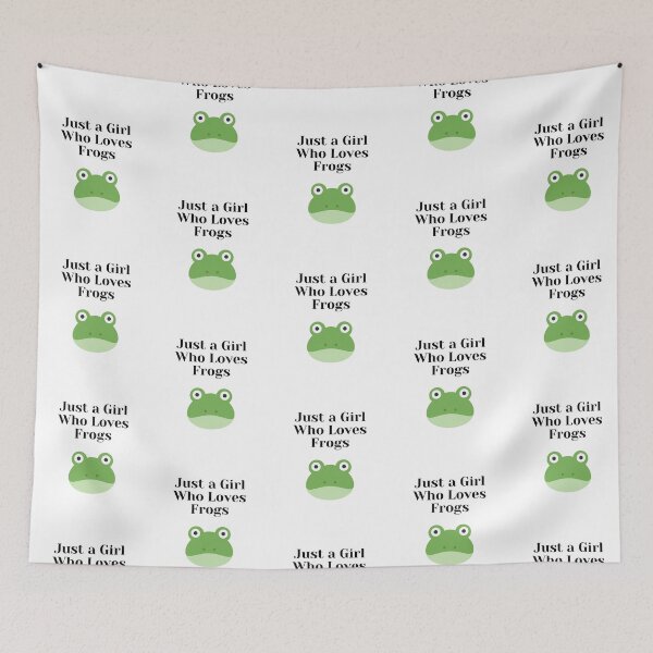 Item preview, Just a Girl Who Loves Frogs, Frog Face designed and sold by JRice66.