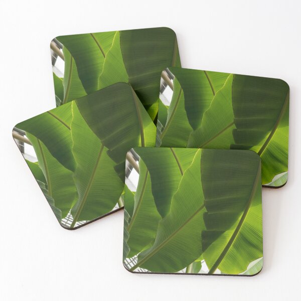 Item preview, Luscious Tropical Greens - Huge Banana Leaves Patterns - Vertical View Upwards Right  designed and sold by Georgia Mizuleva.