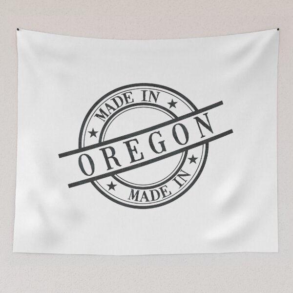 Item preview, Made In Oregon Stamp Style Logo Symbol Black designed and sold by surgedesigns.