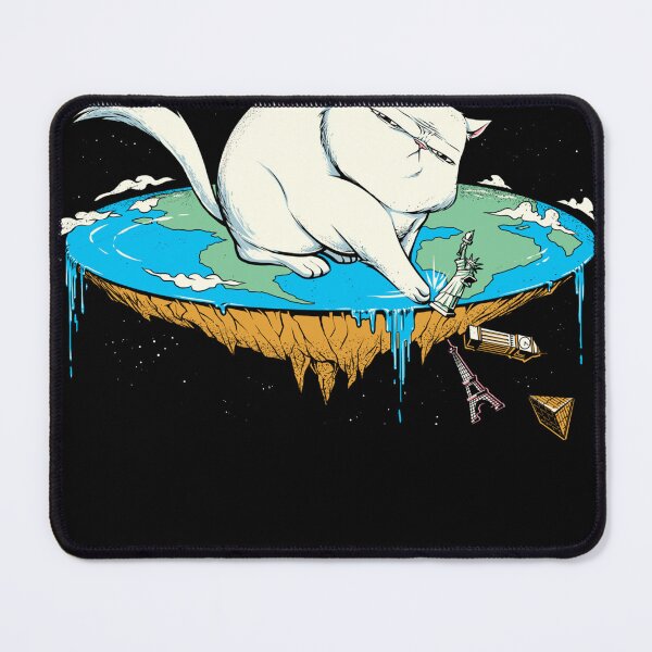 Item preview, Flat Earth Cat T-Shirt designed and sold by LadaleStueckq.