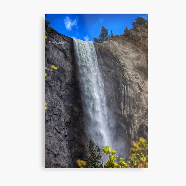 Waterfall Yosemite Spring 2017 Metal Print