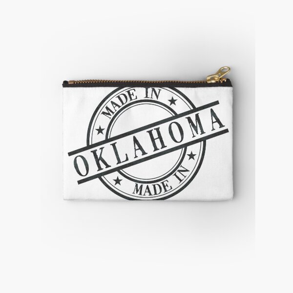 Item preview, Made In Oklahoma Stamp Style Logo Symbol Black designed and sold by surgedesigns.