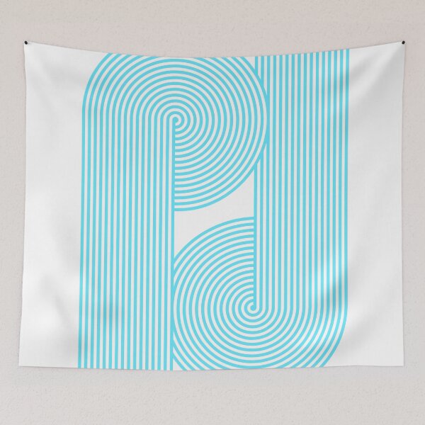 Aperçu de l'œuvre Cul de sac bleu fluo | Beau design d'intérieur créée et vendue par infinitehue-5.