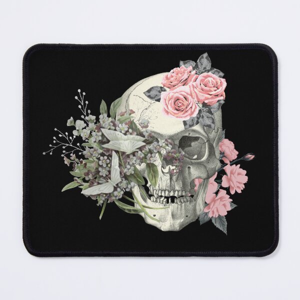 Item preview, Skull with flowers  designed and sold by Disturbed-Mind.