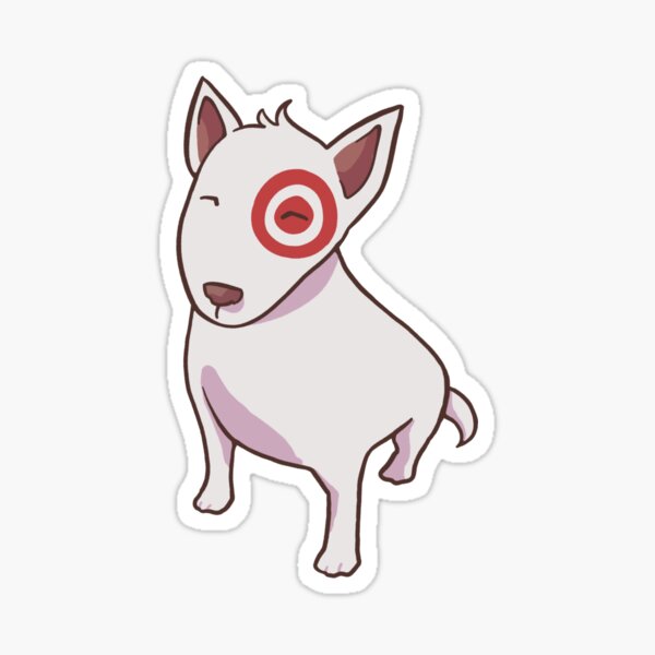 "target dog" Sticker for Sale by bluelemonart Redbubble