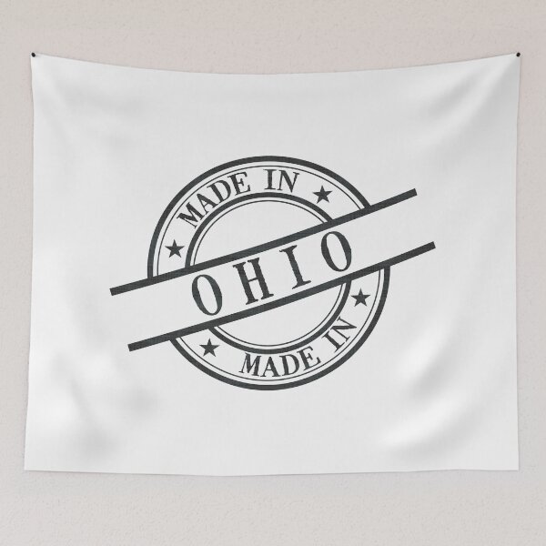 Item preview, Made In Ohio Stamp Style Logo Symbol Black designed and sold by surgedesigns.