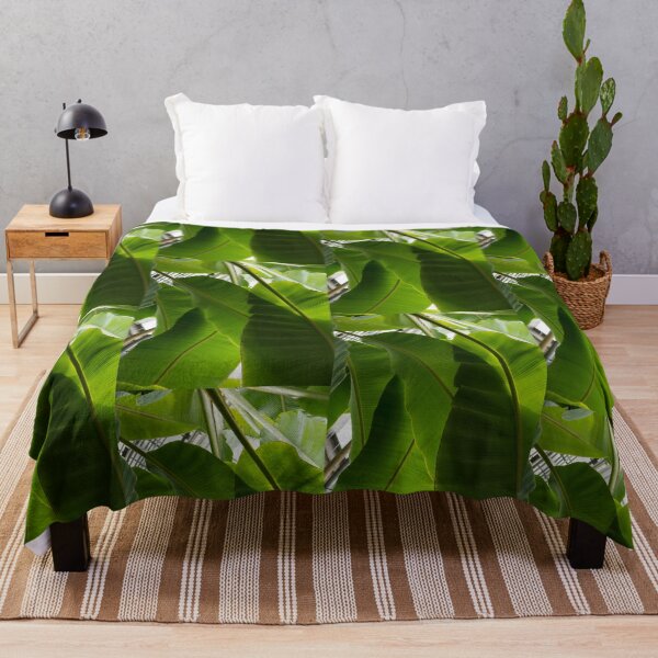 Item preview, Luscious Tropical Greens - Patrones de hojas enormes - Vista vertical hacia abajo a la derecha designed and sold by Georgia Mizuleva.