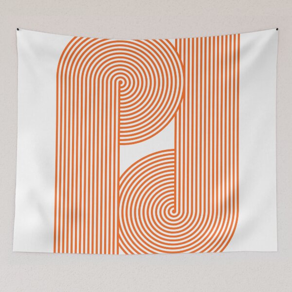 Aperçu de l'œuvre Cul-de-sac orange fluo | Beau design d'intérieur créée et vendue par infinitehue-5.