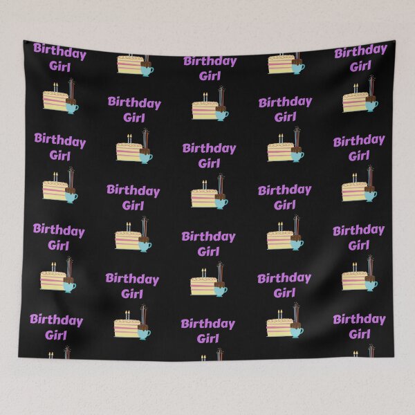 Item preview, Copy of Birthday Girl Cake and Coffee with Candles designed and sold by JRice66.