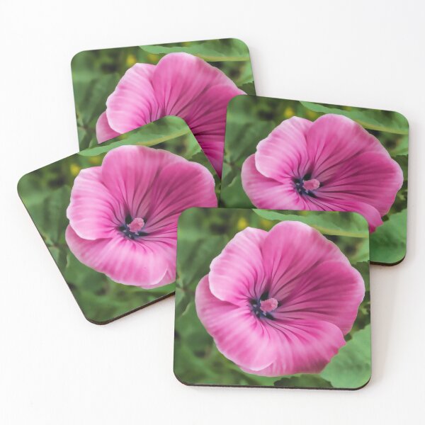 Item preview, Early Summer Blooms Impressions – Bright Pink Malva Vertical designed and sold by Georgia Mizuleva.