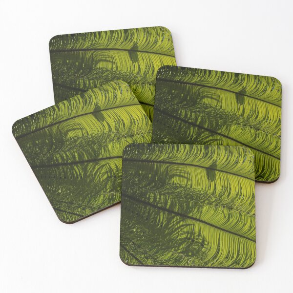 Item preview, Tropical Green Rhythms - Feathery Fern Fronds - Right Vertical View designed and sold by Georgia Mizuleva.