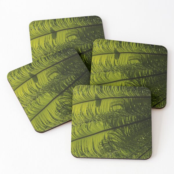 Item preview, Tropical Green Rhythms - Feathery Fern Fronds - Left Vertical View designed and sold by Georgia Mizuleva.