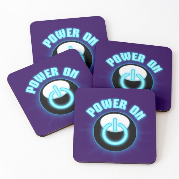 Item preview, Blue Power On! designed and sold by TJDraws.
