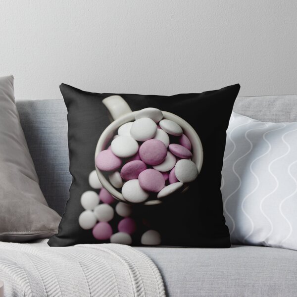 Item preview, Pink and white peppermint candies in a cup on a black background designed and sold by Michaelerch.