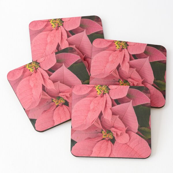 Item preview, Christmas Greetings with a Vivacious Pink Poinsettia - a Vertical View designed and sold by Georgia Mizuleva.