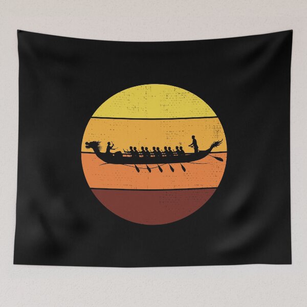 Item preview, Vintage Retro Dragon Boat Racing Crew Paddlers designed and sold by CuteDesigns1.